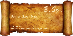 Bara Szeréna névjegykártya